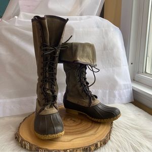 Maine waxed-canvas women’s hunting shoe, 16”